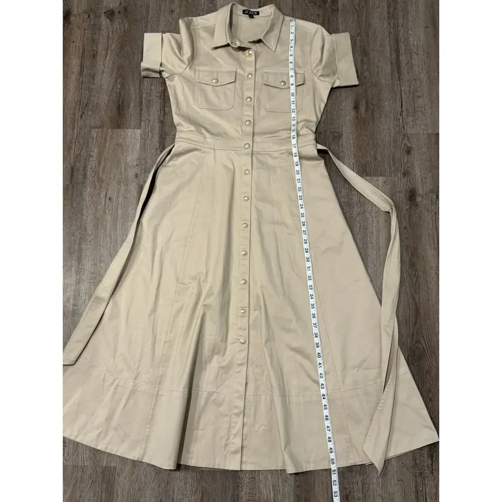J. Crew Women’s Tie-Waist Shirtdress Size 6